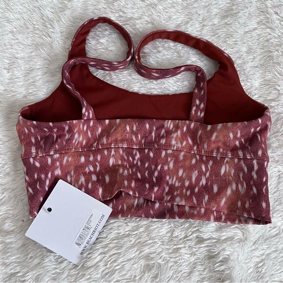 Beach Riot Leah strappy crop top sports bra Small NEW MSRP $88 - Picture 3 of 6